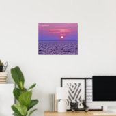 Poster Couche de soleil violet (Bureau à domicile)