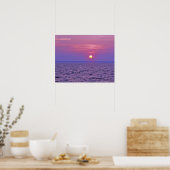 Poster Couche de soleil violet (Cuisine)
