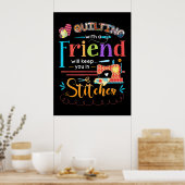 Poster Coucher Avec Un Ami Vous Gardera Dans Des Pointes (Cuisine)