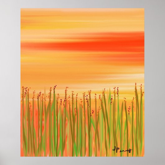 POSTER "COUCHER DE SOLEIL" (Devant)