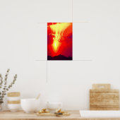 Poster Coucher de soleil (Cuisine)
