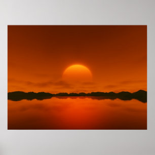 Poster coucher de soleil