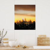 Poster Coucher de soleil (Cuisine)