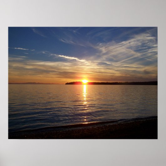 Poster coucher de soleil (Devant)