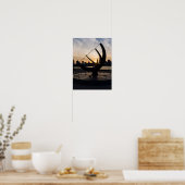 Poster Coucher de soleil (Cuisine)