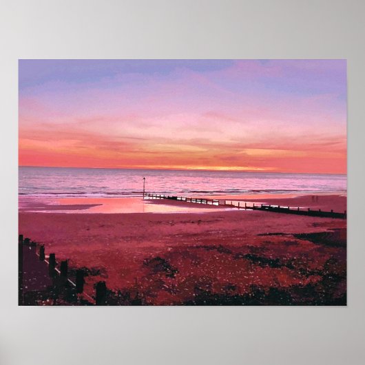 POSTER COUCHER DE SOLEIL (Devant)