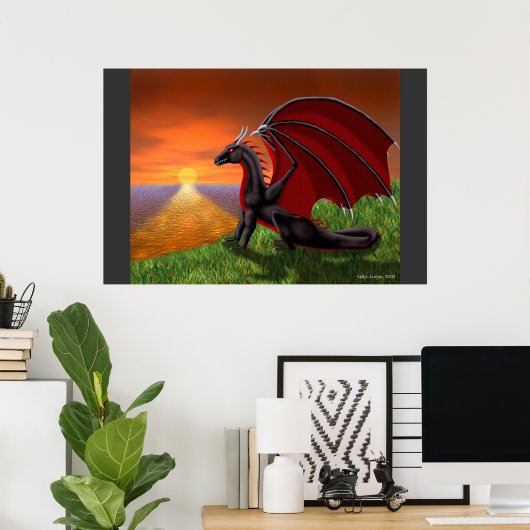 Poster Coucher de soleil (Bureau à domicile)