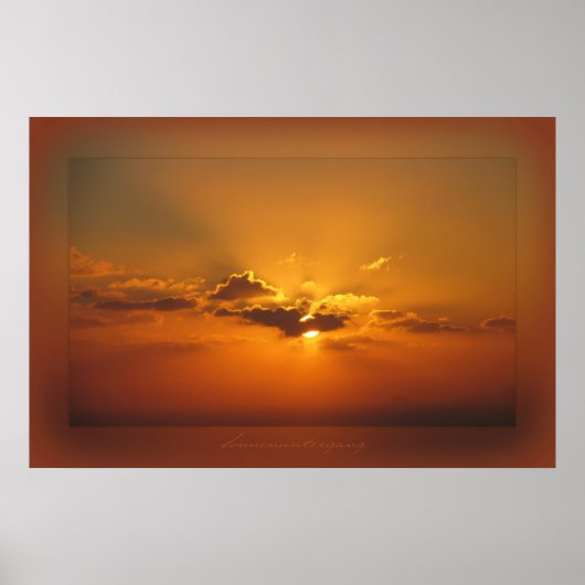 Poster Coucher de soleil (Devant)