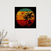 Poster coucher de soleil (Cuisine)