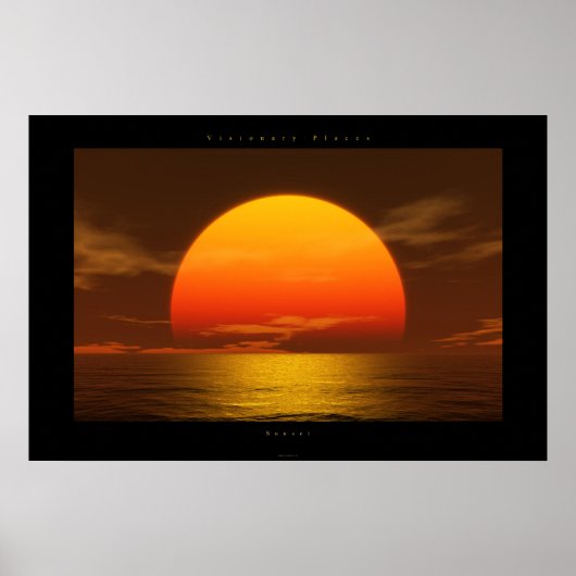 Poster coucher de soleil (Devant)
