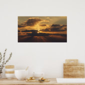 Poster Coucher de soleil (Cuisine)