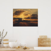 Poster Coucher de soleil (Cuisine)