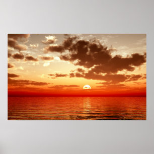 Poster coucher de soleil