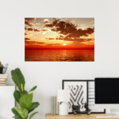 Poster coucher de soleil (Bureau à domicile)