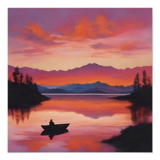 POSTER COUCHER DE SOLEIL (Devant)