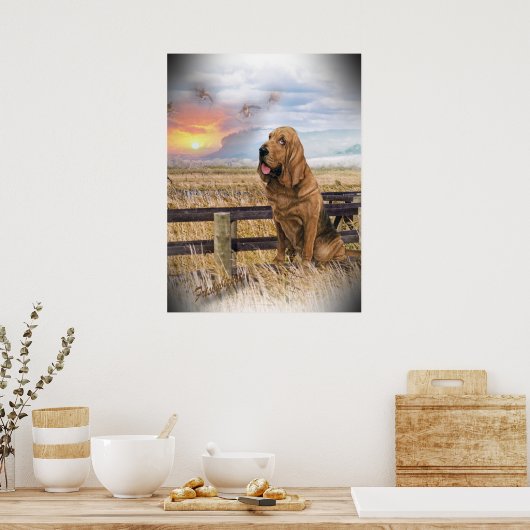 Poster Coucher de soleil (Cuisine)