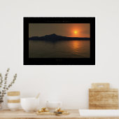 Poster coucher de soleil (Cuisine)