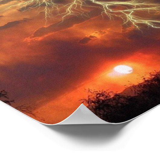 Poster Coucher de soleil (Coin)