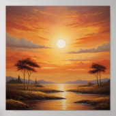 Poster Coucher de soleil (Devant)