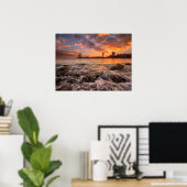 Poster Coucher De Soleil À Barcelone (Bureau à domicile)
