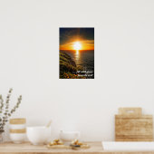 Poster Coucher de soleil à Cabo de Roca (Cuisine)