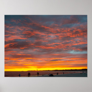 Poster Coucher de soleil à Cape May Point