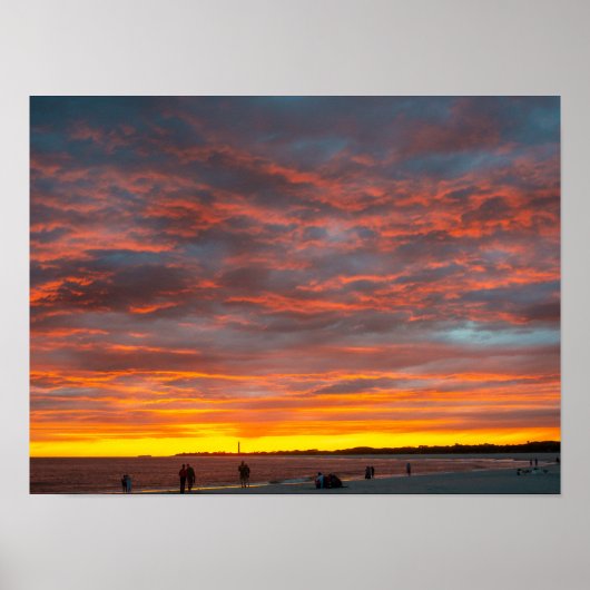 Poster Coucher de soleil à Cape May Point (Devant)
