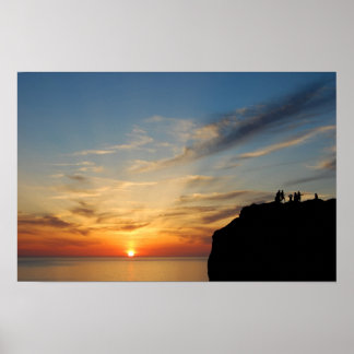 Poster Coucher de soleil à Capo Caccia, Alghero, Sardaign