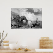 Poster ~ Coucher de soleil à Capri ~ Photogravure (Cuisine)
