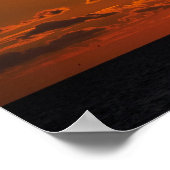 Poster Coucher de soleil à Cayeux sur Mer en France (Coin)