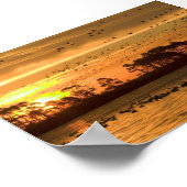 Poster Coucher de soleil à Chincoteague Wildlife Refuge V (Coin)