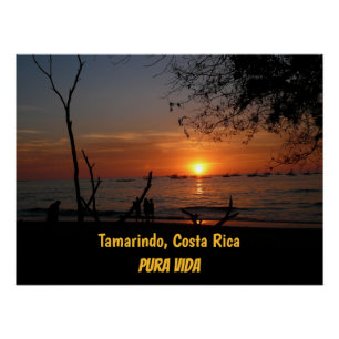 Poster Coucher de soleil à couper le souffle à Tamarindo