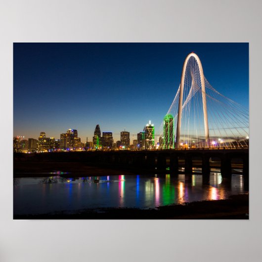 Poster Coucher de soleil à Dallas à l'aube (Devant)