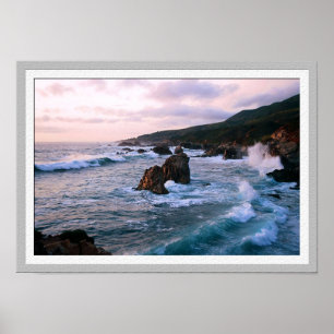 Poster Coucher de soleil à Garrapata