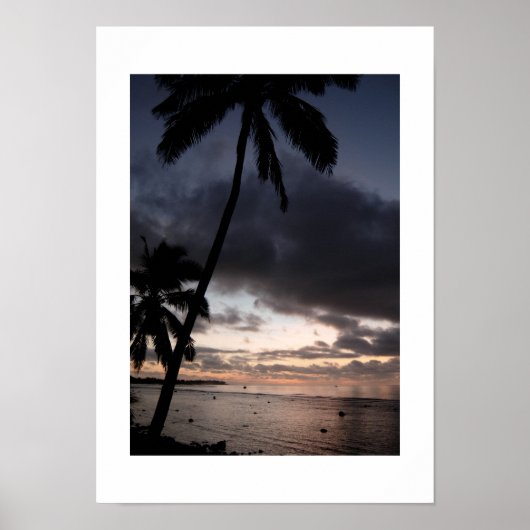 Poster Coucher de soleil à Guam (Devant)