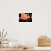 Poster Coucher de soleil à Hawaii (Cuisine)