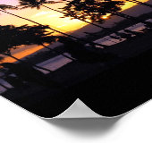 Poster Coucher de soleil à Hawaii (Coin)