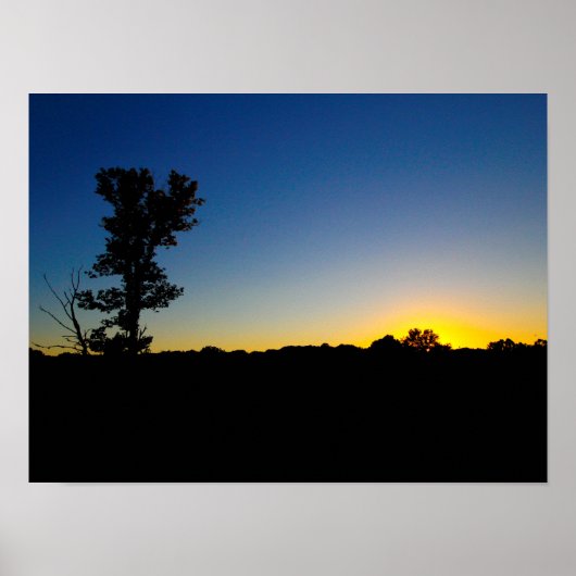 Poster Coucher de soleil à Highbanks Metropark, Ohio (Devant)