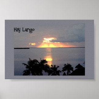 Poster Coucher de soleil à Key Largo
