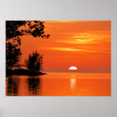 Poster Coucher de soleil à Key West, Floride (Devant)