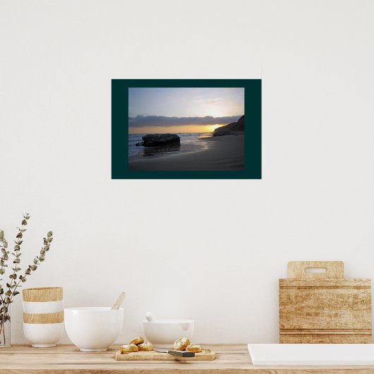 Poster Coucher de soleil à Laguna Beach (Cuisine)