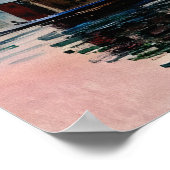 Poster Coucher de soleil à Lavacourt (1) Une soirée tranq (Coin)