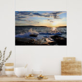 Poster 'Coucher de soleil à l'école' (Cuisine)