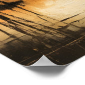 Poster Coucher de soleil à l'heure dorée (Coin)