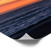 Poster Coucher de soleil à l'heure du crépuscule doré - V (Coin)
