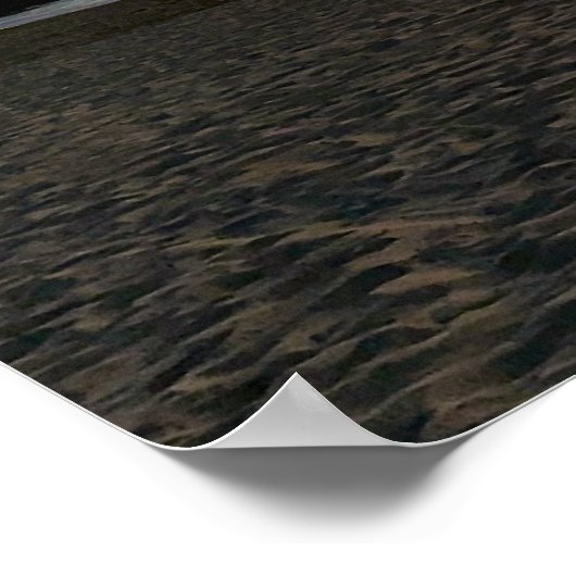 Poster Coucher de soleil à l'heure du crépuscule doré - V (Coin)