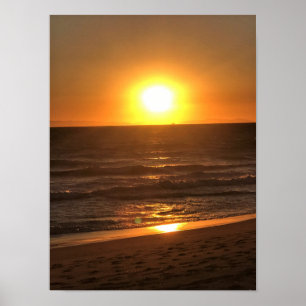 Poster Coucher de soleil à Newport Beach, Californie