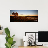 Poster Coucher de soleil à Okakuejo (Bureau à domicile)