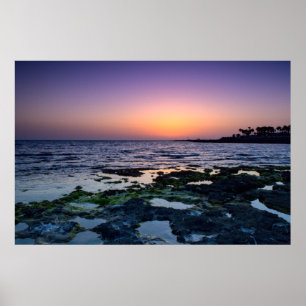 Poster Coucher de soleil à Paphos, Chypre (2547)