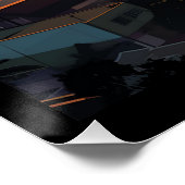 POSTER COUCHER DE SOLEIL À PÈRE NOËL MONICA #1 (Coin)